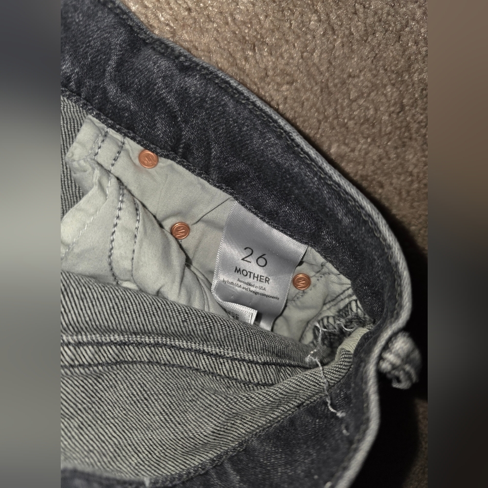 MOTHER Dark Gray Ankle Jeans - Picture 6 of 6